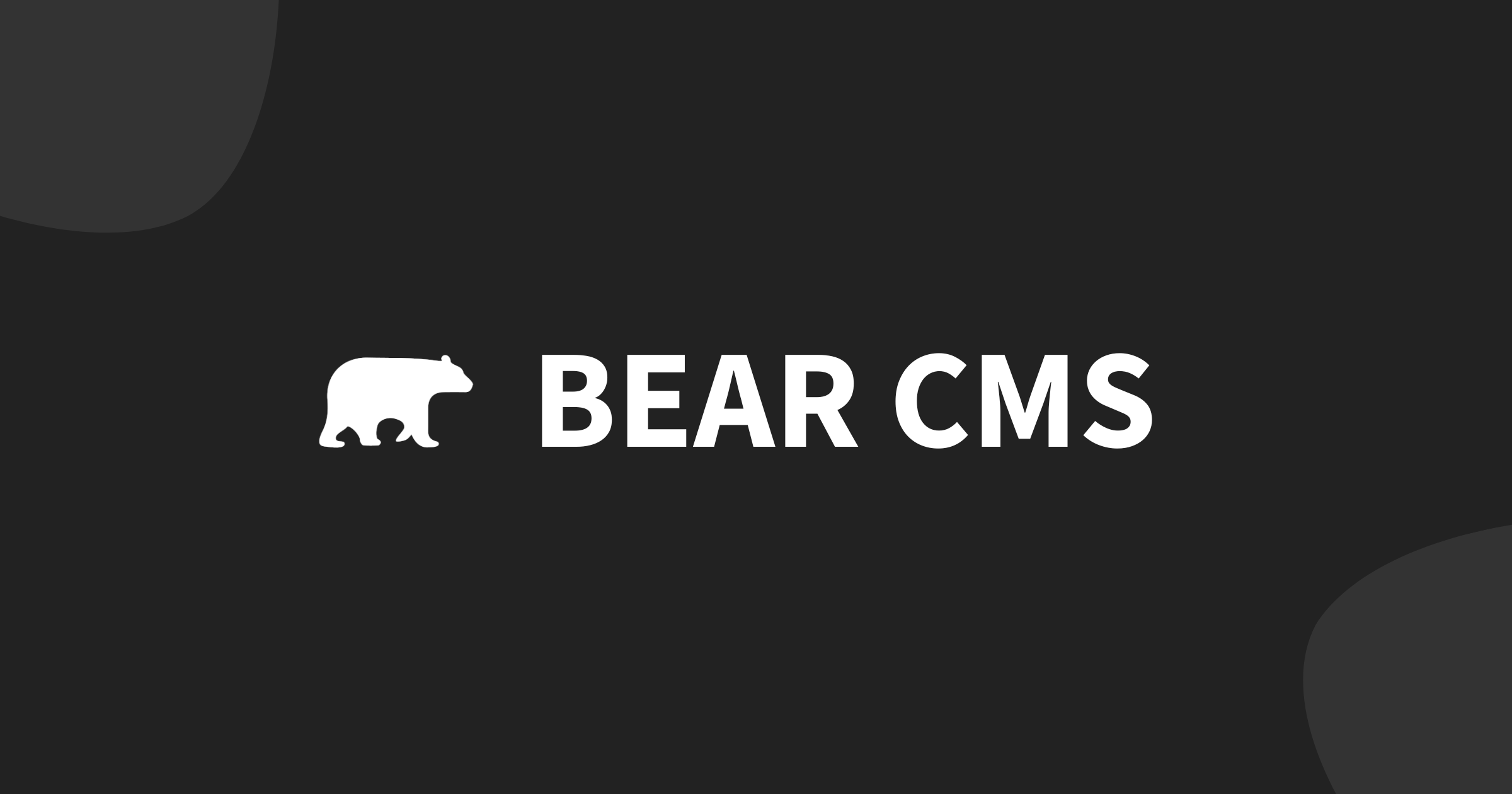 Bear CMS is a content management system as a service