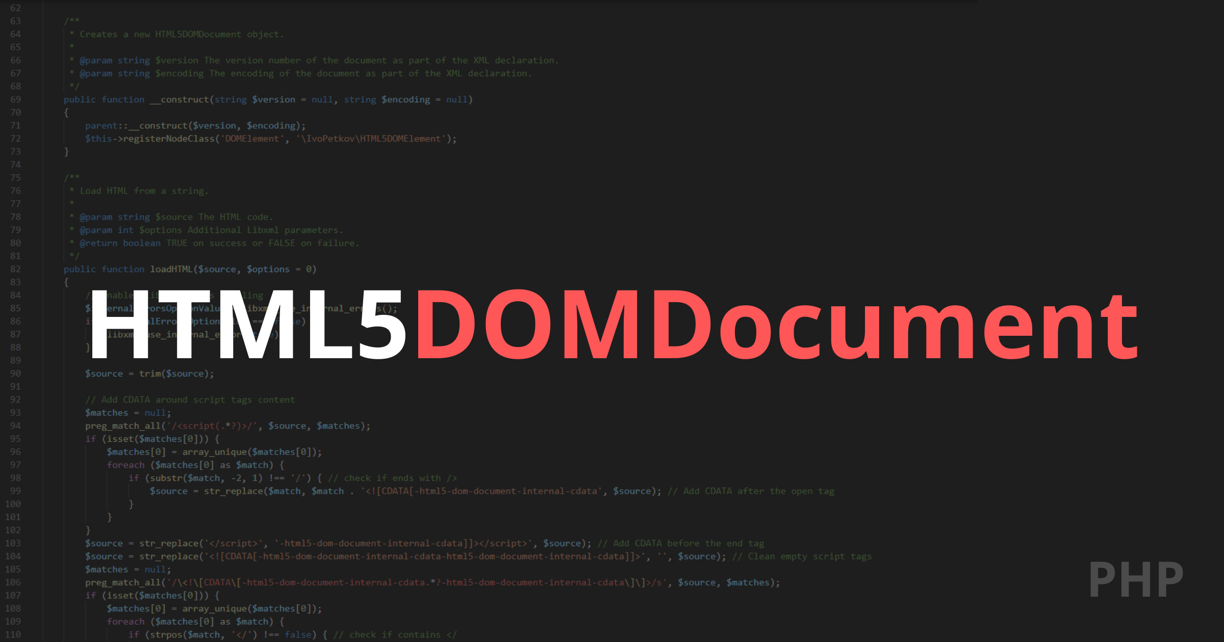 HTML5DOMDocument is a PHP library for parsing and manipulating HTML